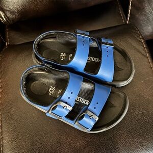 Birkenstock Kids Black and Blue Sandals